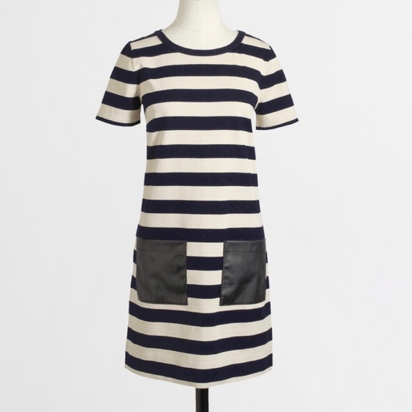 J. Crew Dresses & Skirts - J.Crew Striped Shift Dress Sz M